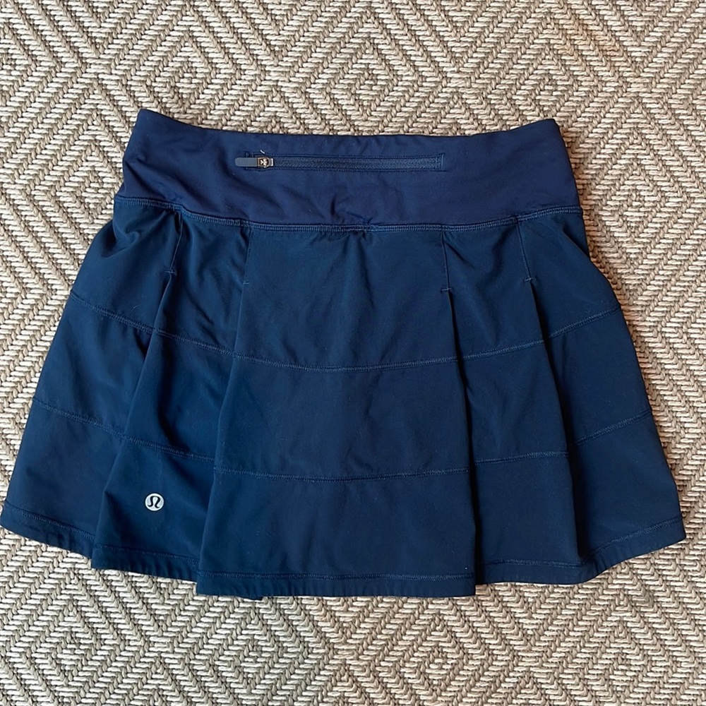 Lululemon Navy Pace Rival Skirt